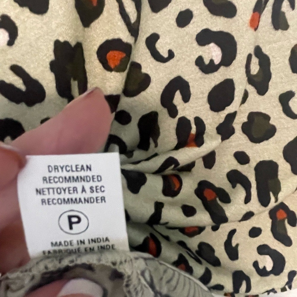 Anthropologie Bl^nk London Animal Elephant Print Safari Long sleeve‎ Medium Boho - Picture 8 of 8